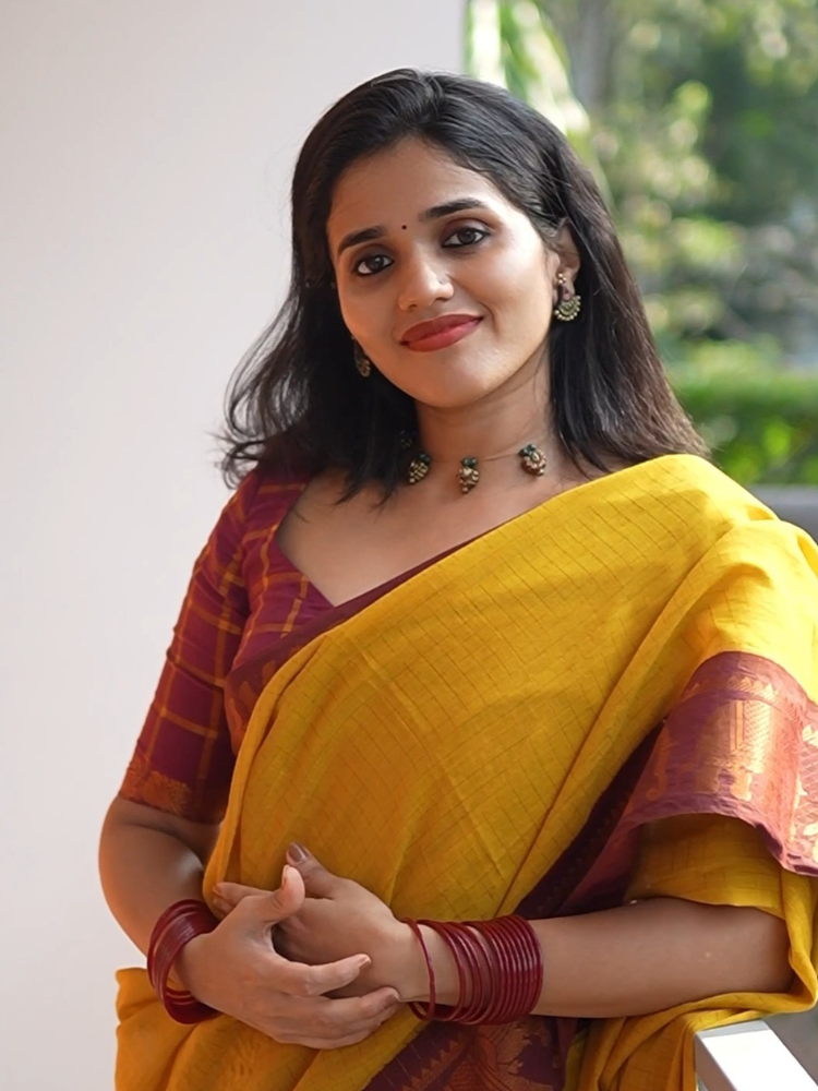 Maroon Kanchi Border Sungudi