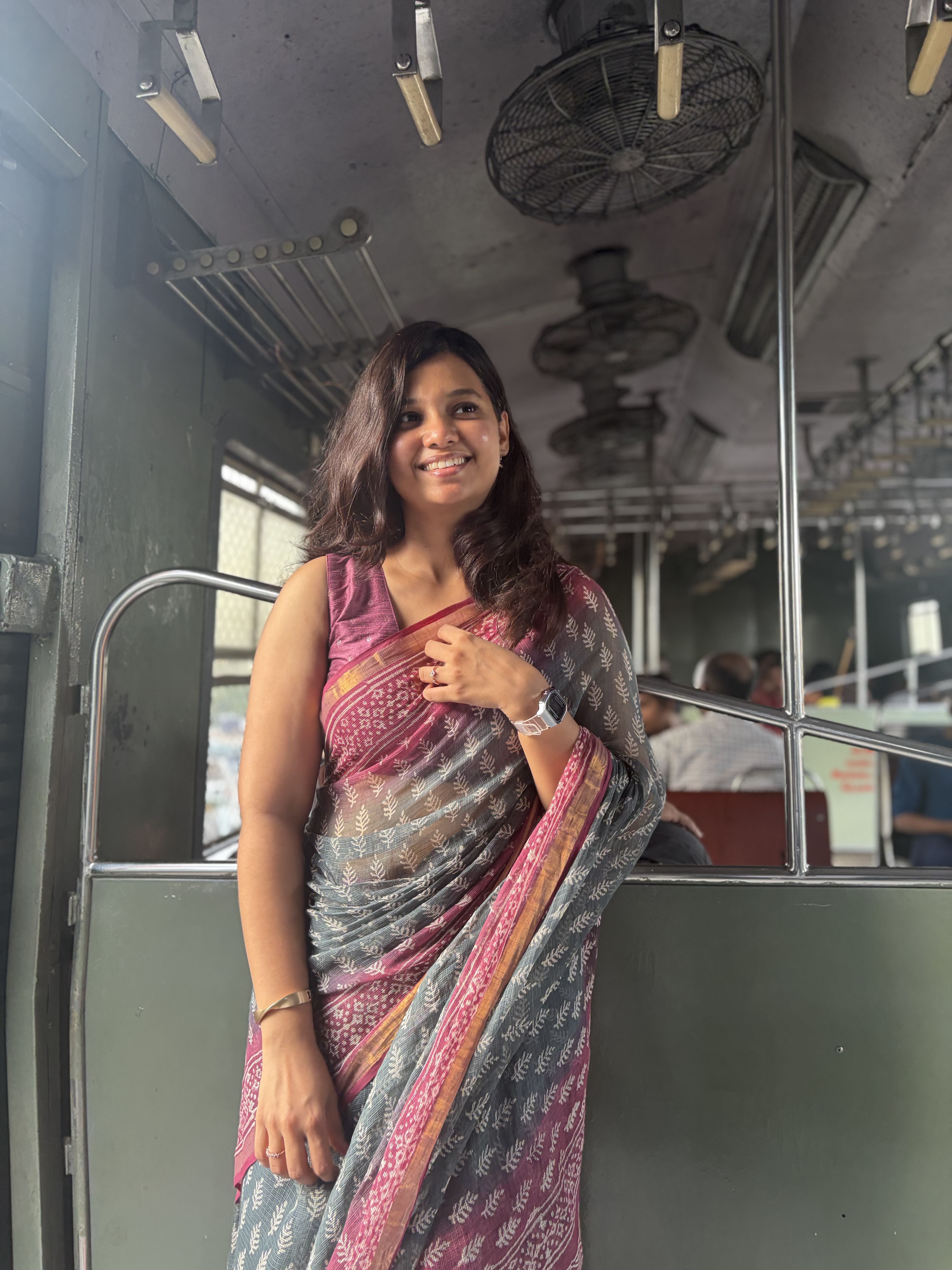 Aarini Grey Mist Kota Doria