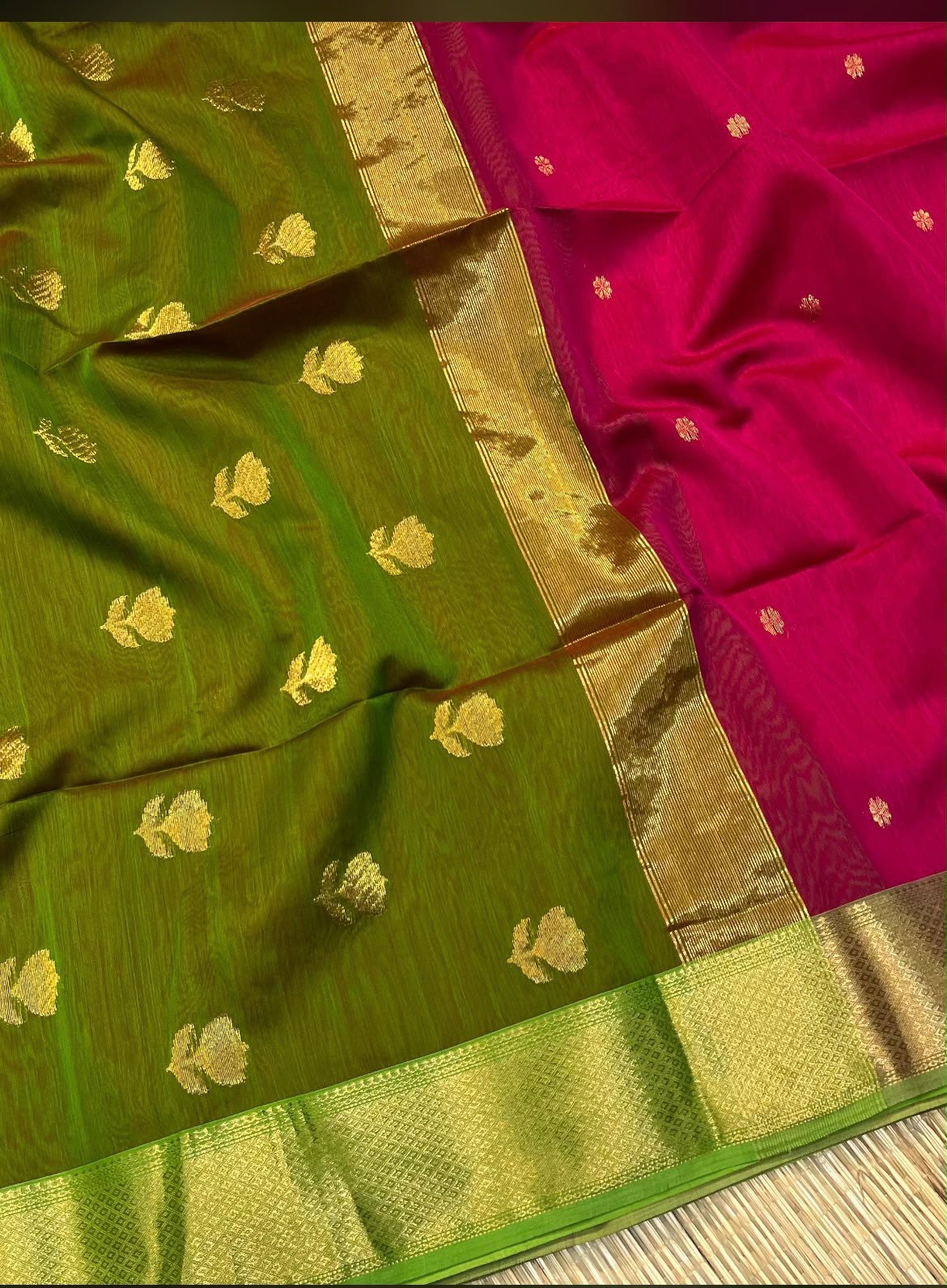 Madhurima – Maheswari Double Weave Handwoven Silk Cotton Saree