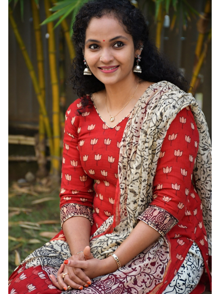 Sindoor Lotus Kota Doria Suit