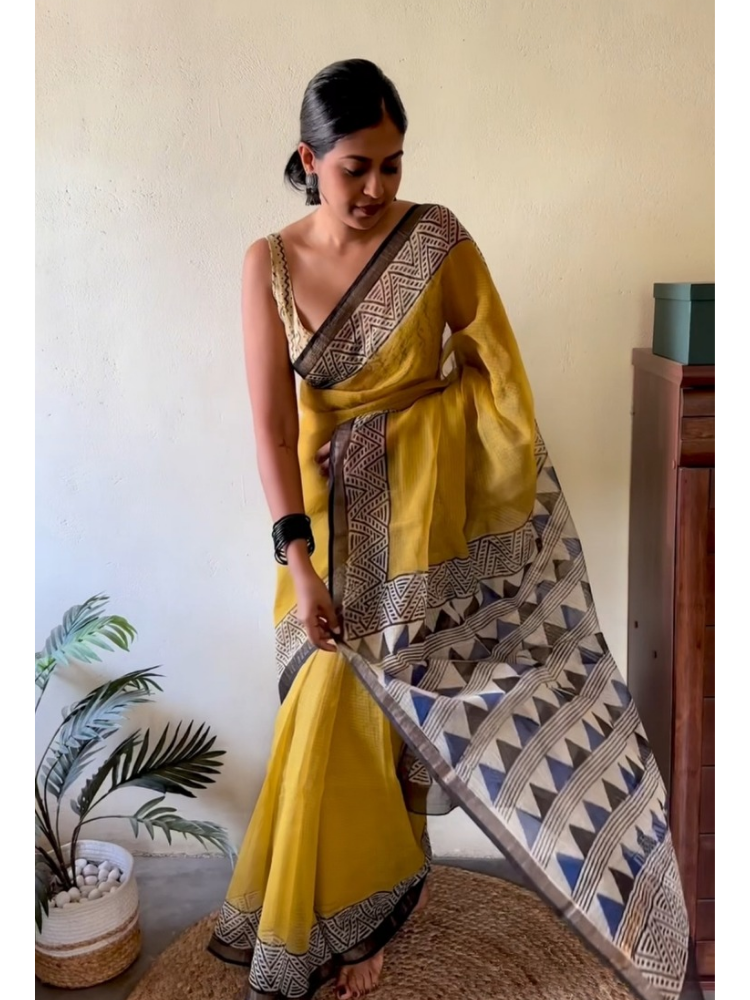 Desi geometry kota doria saree