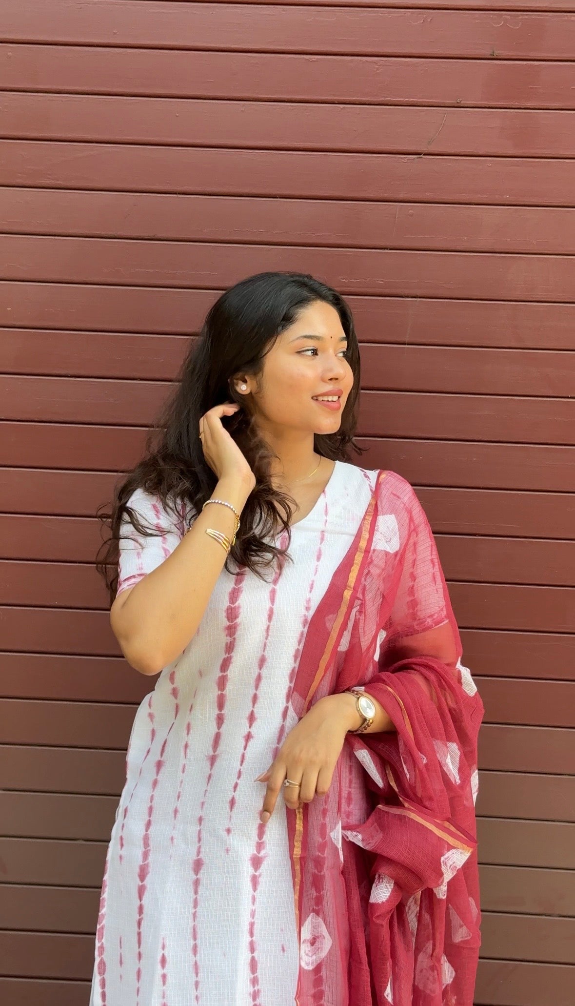 Zariya Shibori Kota Doria Suit Set