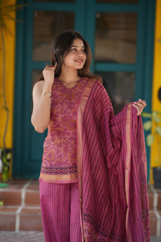 Gulnaar Maheshwari Suit Set