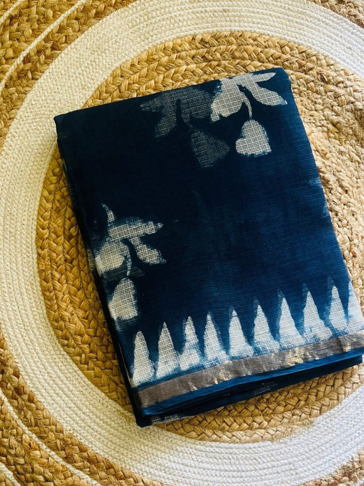 Navy Lead Carnival 2 Kota Doria Saree