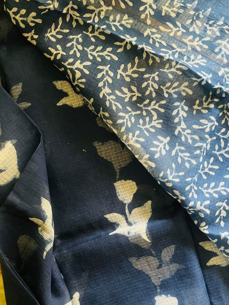 Navy Lead Carnival 2 Kota Doria Saree