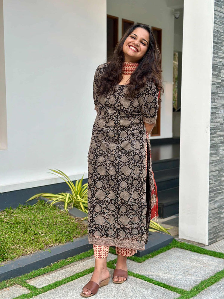 Earthen charm kota doria set