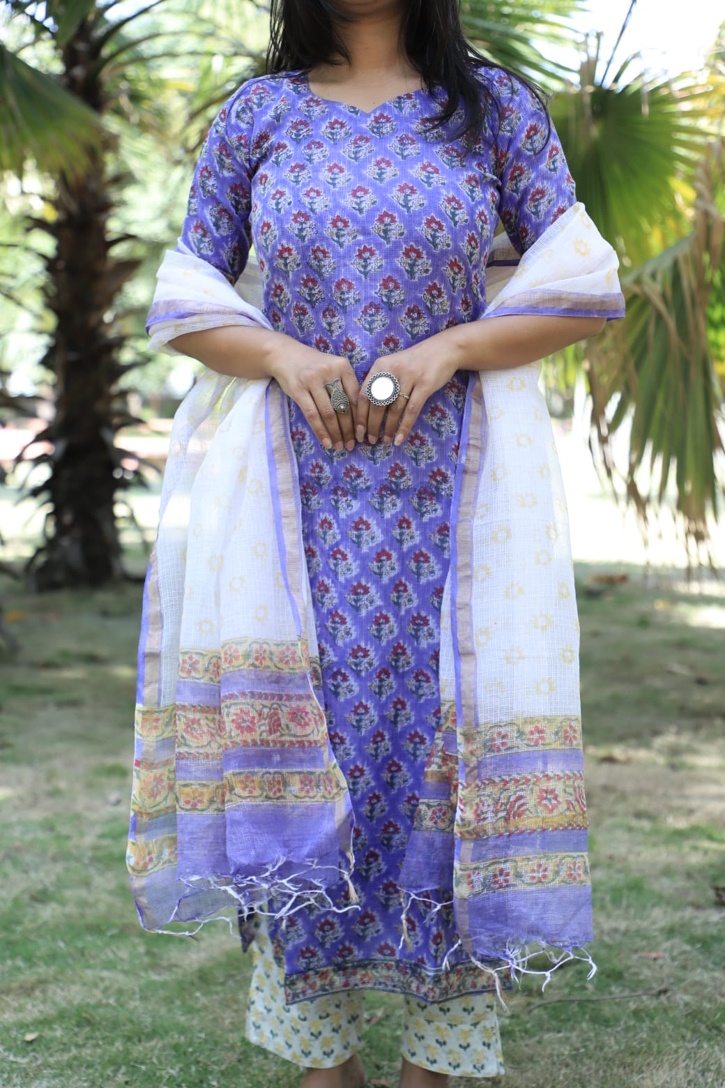 Garima pastel Kota Doria Saree